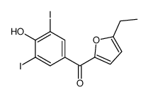 (5-ethylfuran-2-yl)-(4-hydroxy-3,5-diiodophenyl)methanone结构式