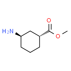 Cyclohexanecarboxylic acid, 3-amino-, methyl ester, (1R,3R)-rel- (9CI)结构式