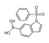 (1-(PHENYLSULFONYL)-1H-INDOL-6-YL)BORONIC ACID structure