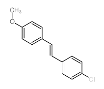 Benzene,1-chloro-4-[2-(4-methoxyphenyl)ethenyl]- Structure