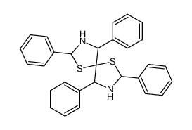 2,4,7,9-tetraphenyl-1,6-dithia-3,8-diazaspiro[4.4]nonane Structure