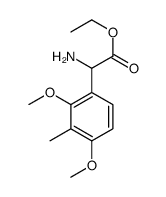 ethyl 2-amino-2-(2,4-dimethoxy-3-methylphenyl)acetate Structure