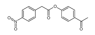 4-Nitrobenzeneacetic acid 4-acetylphenyl ester structure