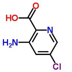 3-氨基-5-氯-2-羧酸结构式