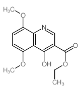ethyl 5,8-dimethoxy-4-oxo-1H-quinoline-3-carboxylate结构式