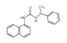 Hydrazinecarboxamide,2-methyl-N-1-naphthalenyl-2-phenyl- structure