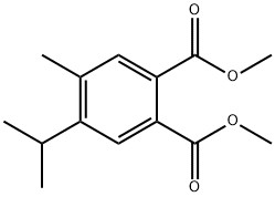 4-Methyl-5-(1-methylethyl)-1,2-benzenedicarboxylic acid dimethyl ester结构式