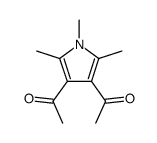 1,2,5-trimethyl-3,4-diacetylpyrrole Structure