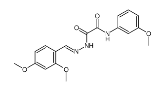 N'-[(E)-(2,4-dimethoxyphenyl)methylideneamino]-N-(3-methoxyphenyl)oxamide结构式