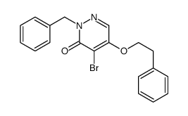 2-benzyl-4-bromo-5-(2-phenylethoxy)pyridazin-3-one Structure