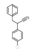 2-(4-chlorophenyl)-3-phenyl-propanenitrile结构式