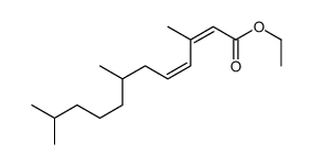 ethyl (2Z,4Z)-3,7,11-trimethyldodeca-2,4-dienoate结构式
