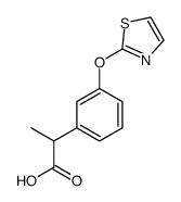 2-[3-(2-thiazolyloxy)phenyl]propionic acid Structure