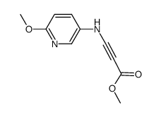 methyl 3-((6-methoxypyridin-3-yl)amino)propiolate结构式