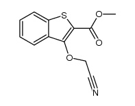 methyl 3-(cyanomethoxy)benzo[b]thiophene-2-carboxylate Structure