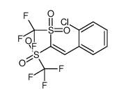 1-[2,2-bis(trifluoromethylsulfonyl)ethenyl]-2-chlorobenzene Structure