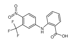 Benzoic acid,2-[[4-nitro-3-(trifluoromethyl)phenyl]amino]- Structure