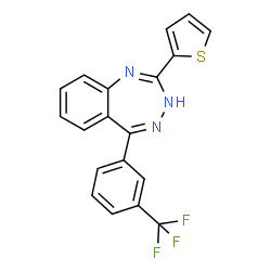 1H-1,3,4-Benzotriazepine,2-(2-thienyl)-5-[3-(trifluoromethyl)phenyl]-(9CI) Structure