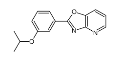 2-(3-propan-2-yloxyphenyl)-[1,3]oxazolo[4,5-b]pyridine结构式