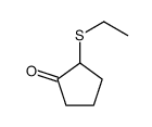 2-ethylsulfanylcyclopentan-1-one结构式