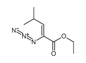 ethyl 2-azido-4-methylpent-2-enoate Structure