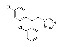 1-[2-(2-chlorophenyl)-2-(4-chlorophenyl)ethyl]imidazole结构式