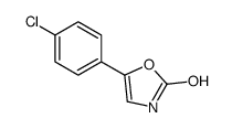 5-(4-chlorophenyl)-3H-1,3-oxazol-2-one结构式