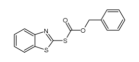 S-(1,3-benzothiazol-2-yl) O-benzyl thiocarbonate结构式