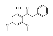 1-(2-hydroxy-4,6-dimethoxyphenyl)-2-phenylprop-2-en-1-one Structure