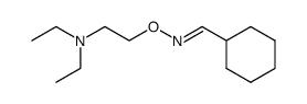 Cyclohexanecarbaldehyde O-(2-diethylamino-ethyl)-oxime结构式