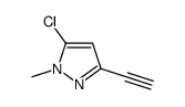 5-chloro-3-ethynyl-1-methylpyrazole结构式