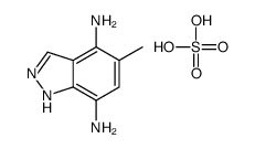 5-methyl-1H-indazole-4,7-diamine,sulfuric acid结构式