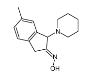 N-(6-methyl-1-piperidin-1-yl-1,3-dihydroinden-2-ylidene)hydroxylamine结构式
