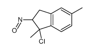 3-chloro-3,6-dimethyl-2-nitroso-1,2-dihydroindene结构式