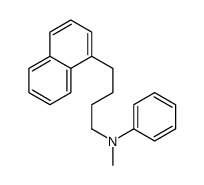 N-methyl-N-(4-naphthalen-1-ylbutyl)aniline Structure