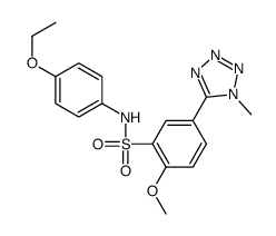 N-(4-ethoxyphenyl)-2-methoxy-5-(1-methyltetrazol-5-yl)benzenesulfonamide Structure