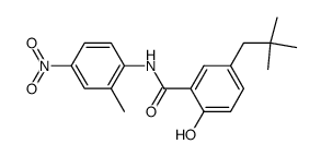 5-(2,2-Dimethyl-propyl)-2-hydroxy-N-(2-methyl-4-nitro-phenyl)-benzamide Structure