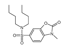 N,N-dibutyl-3-methyl-2-oxo-1,3-benzoxazole-6-sulfonamide Structure