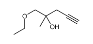 1-ethoxy-2-methylpent-4-yn-2-ol结构式