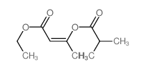 ethyl (Z)-3-(2-methylpropanoyloxy)but-2-enoate structure