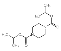 1,4-Piperazinedicarboxylicacid, 1,4-bis(1-methylethyl) ester structure