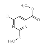 4-Pyrimidinecarboxylicacid, 6-chloro-2-(methylthio)-, methyl ester picture