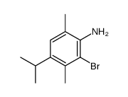 2-bromo-3,6-dimethyl-4-propan-2-ylaniline Structure