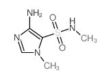 1H-Imidazole-5-sulfonamide,4-amino-N,1-dimethyl-结构式