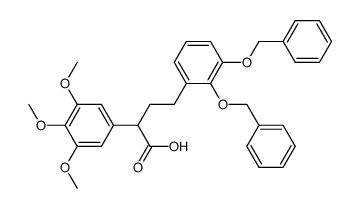 γ-(2.3-Dibenzyloxyphenyl)-α-(3.4.5-trimethoxyphenyl)-buttersaeure Structure