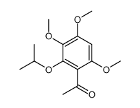 1-(3,4,6-trimethoxy-2-propan-2-yloxyphenyl)ethanone Structure