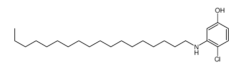 4-chloro-3-(octadecylamino)phenol Structure