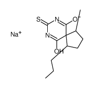 sodium,1-methyl-4-propyl-8-sulfanylidene-7-aza-9-azanidaspiro[4.5]decane-6,10-dione Structure