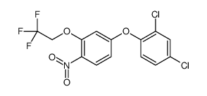 4-(2,4-dichlorophenoxy)-1-nitro-2-(2,2,2-trifluoroethoxy)benzene结构式