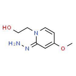 2(1H)-Pyridinone,1-(2-hydroxyethyl)-4-methoxy-,hydrazone(9CI) structure